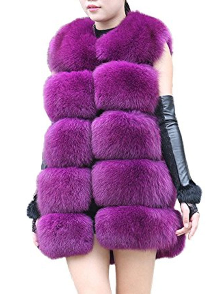 image d'un manteau violet comme nicky minaj